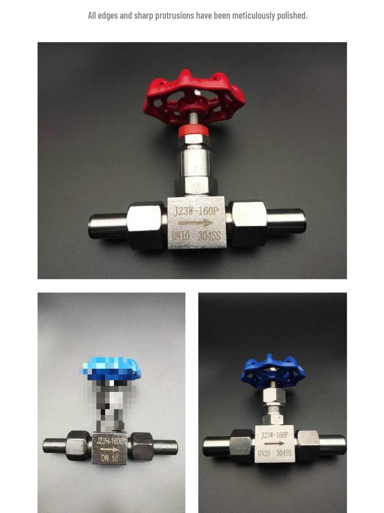 304 Stainless Steel Butt-Welded Needle Valve J23W-160P with External Thread