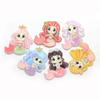 Cute Acrylic Flatback Charms Kawaii Mini Fish Tail Princess Scrapbooking Craft Embellishments DIY Hair Bow Accessories