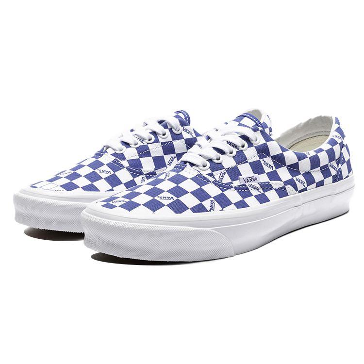 Vans OG Era LX Checkerboard Logo - Nautical Blue Unisex Sneakers White VN0A3CXN9U9