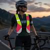 Pink Running Safety Vest Elastic Night Riding Vest Durable Reflective Waistcoat  Hiking Activity