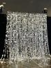 Silver and Gold Sequin String Curtain for Weddings - Beaded Decoration for Backgrounds and Ceilings
