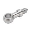 38in Brake Banjo Fitting 10mm Inner Diameter Stainless Steel Hose Line Adapter Leakage Prevention