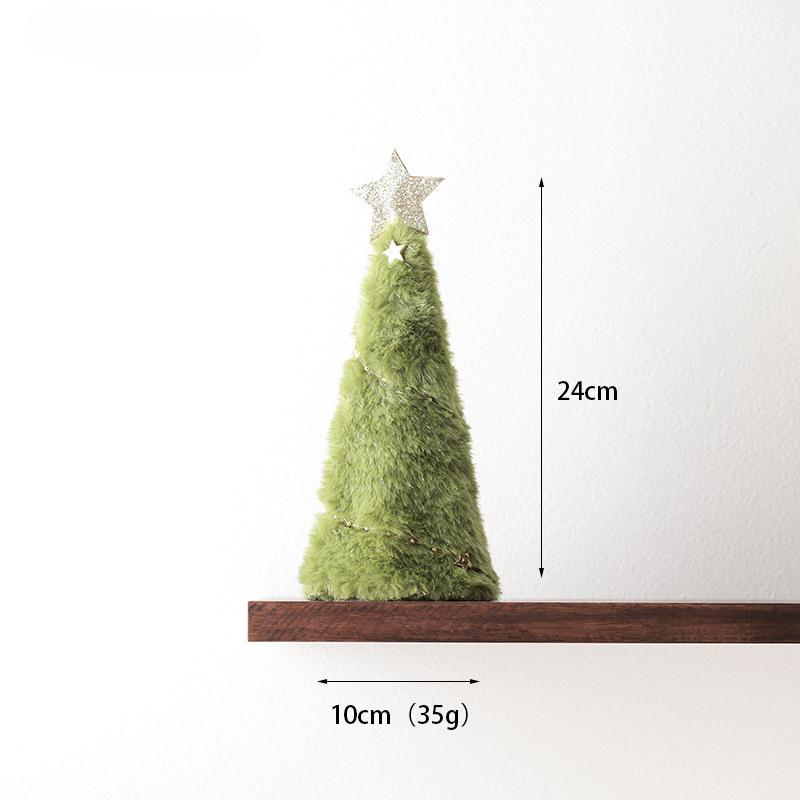 Christmas Decor Cute Plush Christmas Tree Wreath Hanging Leg Doll Hanging Decoration Holiday Party Scene Layout Props and Gifts