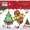 Weihnachtsballon-Set: Zuckerstange, Rentier, Lebkuchenmann & Kranzbogen für Partys