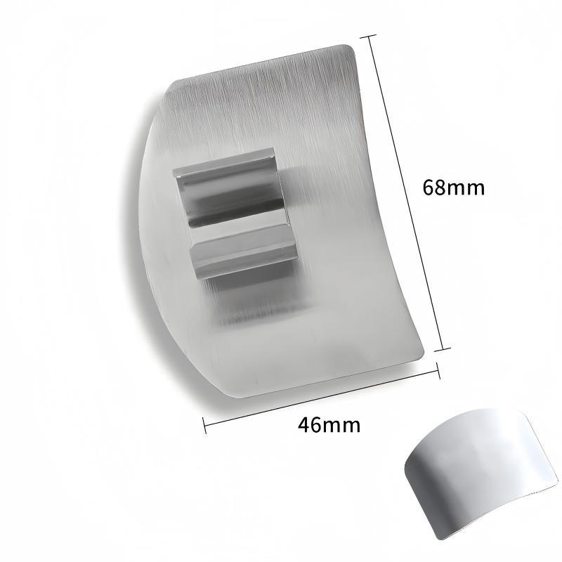 Stainless Steel Finger Guard Rustproof Anti-Cut Vegetable Slicing Protector for Kitchen Culinary Enthusiasts Beginners