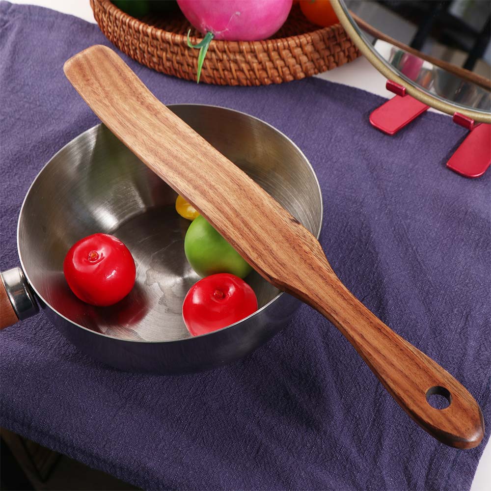 Whisk Spatula Wooden Bread Scraper Multi-purpose Non-Stick Jam Spatula Portable Household Egg Scraper Kitchen Tools