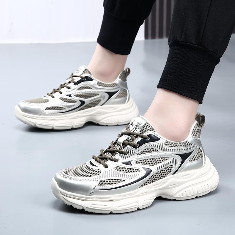 

2025 autumn new trendy shoes light sole comfortable breathable fashion casual shoes men s high-end sports dad shoes men 44
