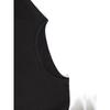 Plus Size, Valentine's Day Women's Plus Size Oversized Black T-Shirt - White & Red Heart Print with Black Spots,