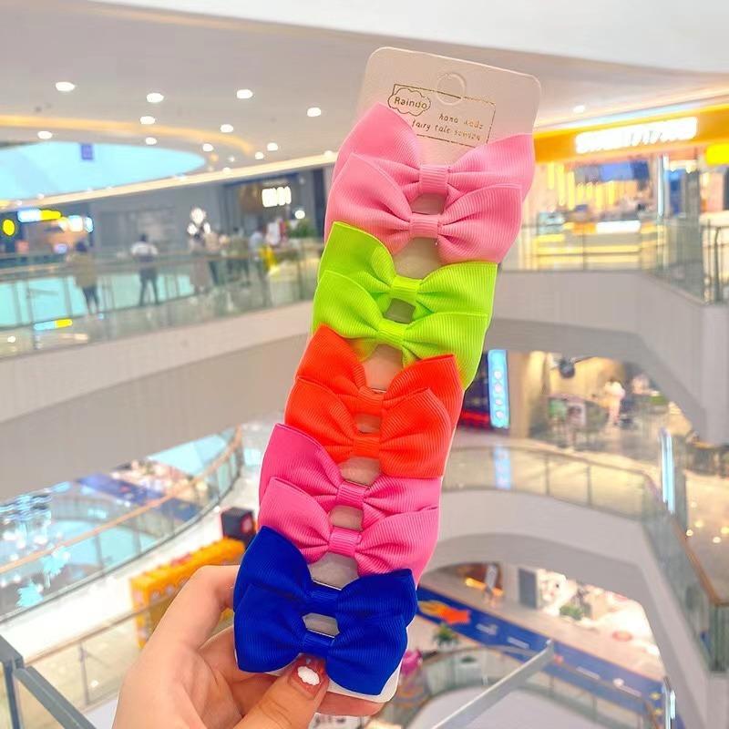 10 Teile/satz Baby Mädchen Haar Clips Candy Farbe Bowknot Kinder Haarnadeln Haarspangen Süße Prinzessin Kinder Infant Kopfbedeckungen