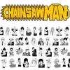 65-teiliges Sticker-Set mit Chainsaw Man und Denji, ideal zum Dekorieren von Laptops, Trinkbechern und mehr!