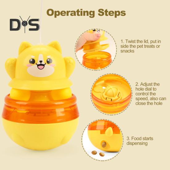 Zabawka dla kota Dystrybutor smakołyków z 3 kulkami Ekologiczny Bezpieczny w użyciu Tumbler Interaktywna piłka Układanka dla kota Podajnik Akcesoria dla zwierząt