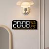 Creative Large Screen Multifunctional LED Alarm Clock with Temperature & Humidity, Minimalist Stylish Wall Clock, New 8027