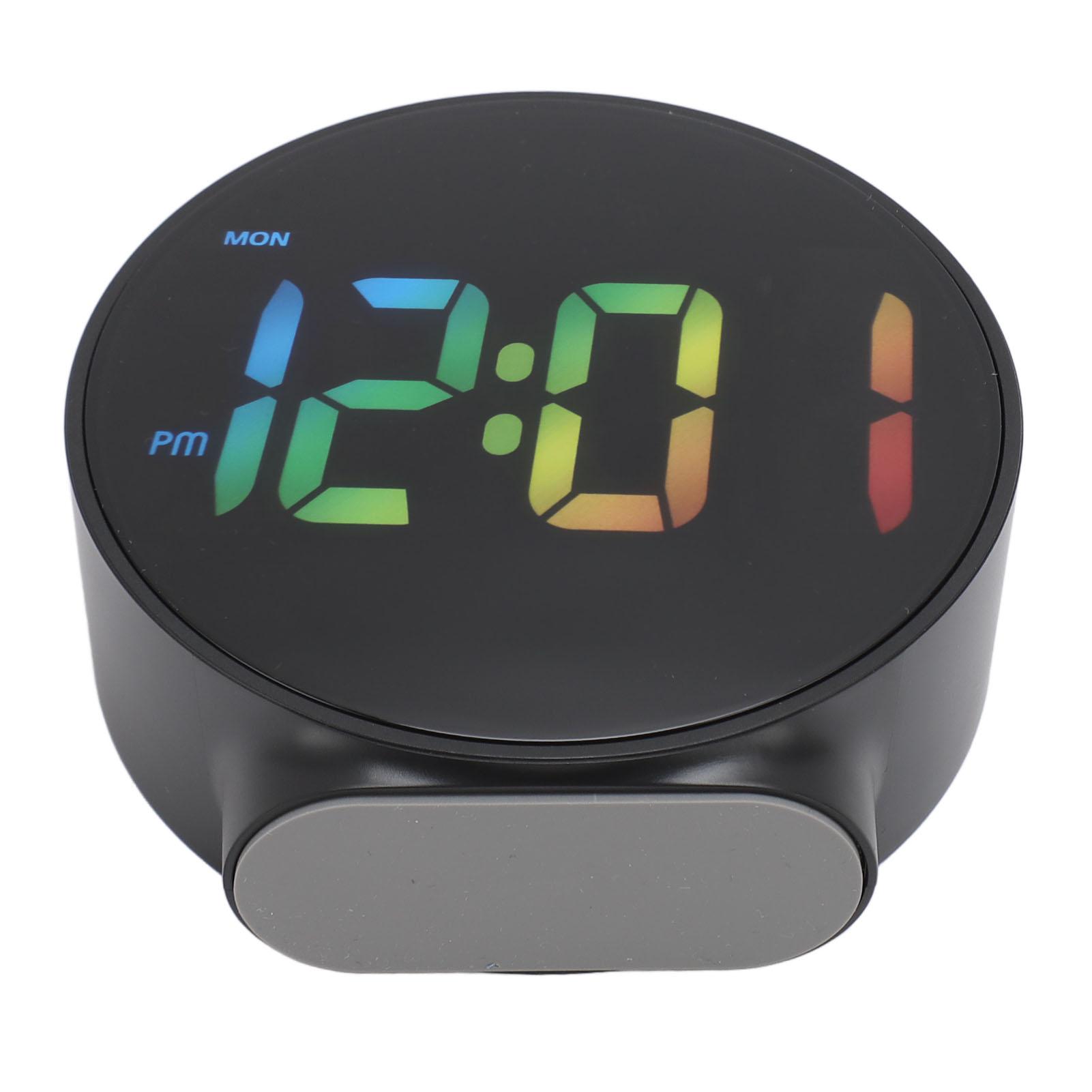 

4-дюймовый светодиодный будильник с многофункциональным инновационным дисплеем 12 часов в формате 24 часа, 3 уровня яркости, электрический