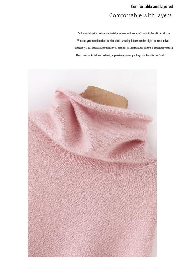Women’s 100% Cashmere Sleeveless High Neck Sweater Vest for Spring & Autumn