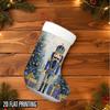 Christmas Decoration Fireplace Hanging Stocking1pc Nutcracker-Themed Christmas Stocking - Ornamental Hanging B