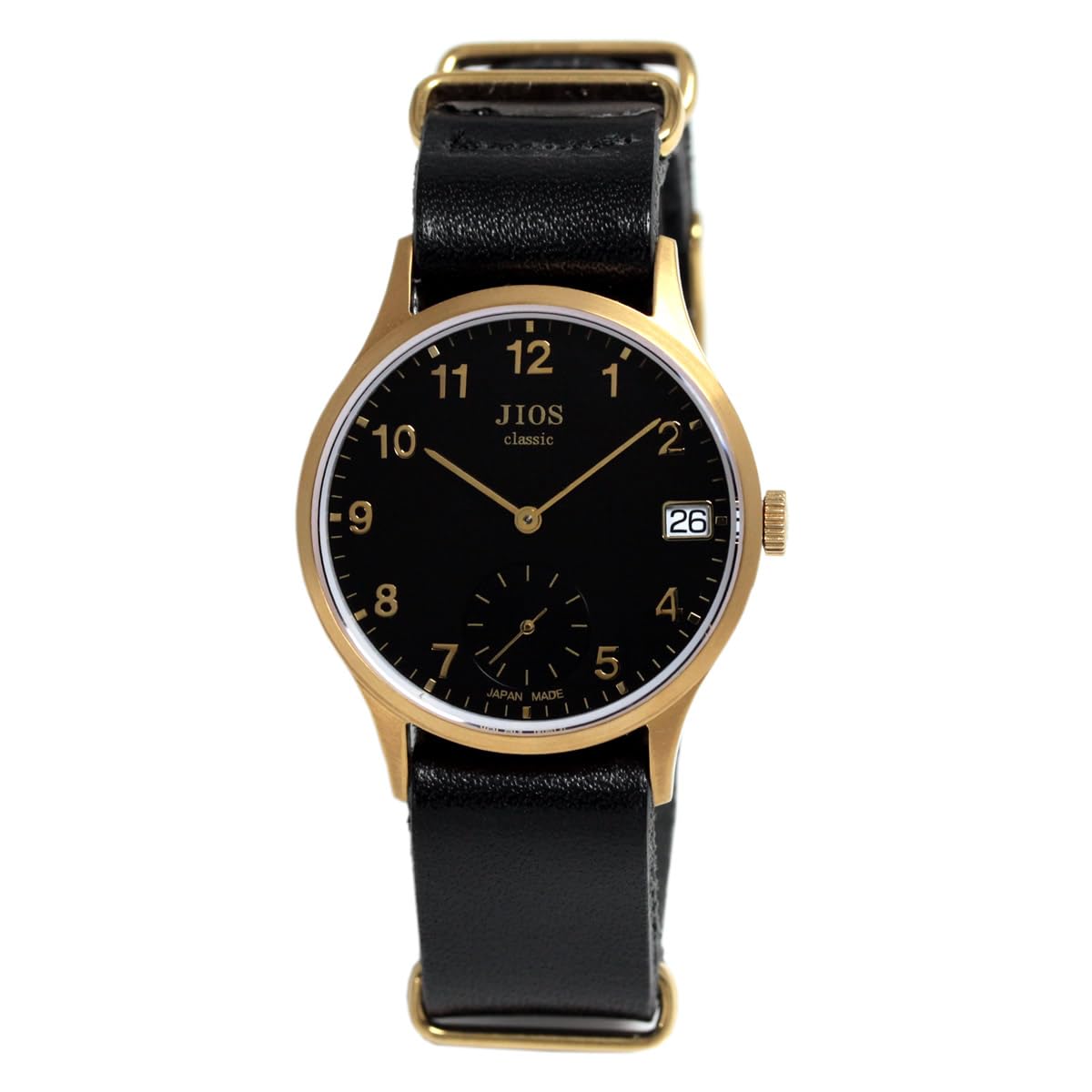 JIOS OMI Classic Made in Tochigi NATO Sapphire Gold x Black [JIOS] Watch, Japan, Men s & Women s, Leather, Strap, Glass,