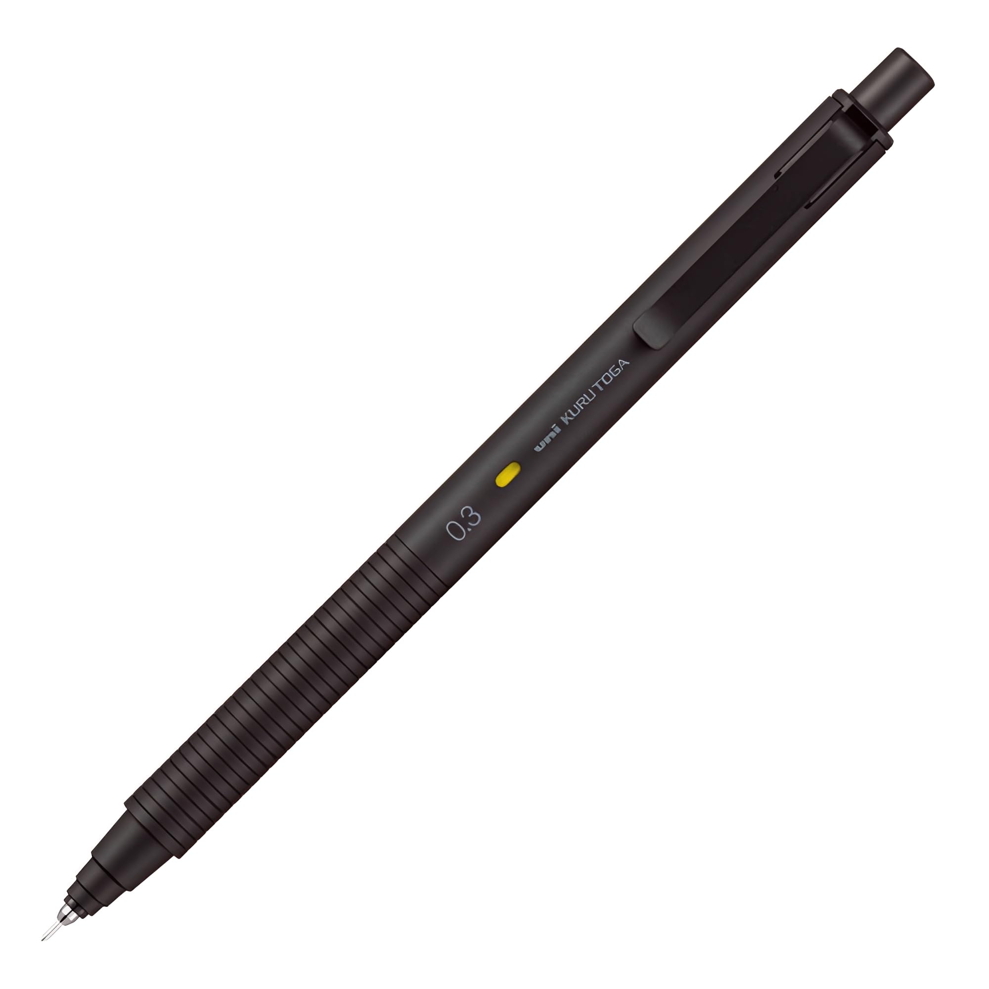Металлическая механическая ручка Kurutoga 0,3 мм Nocturne Black M3KH1P.24     Точный инструмент для письма, Прочный, Элегантный дизайн