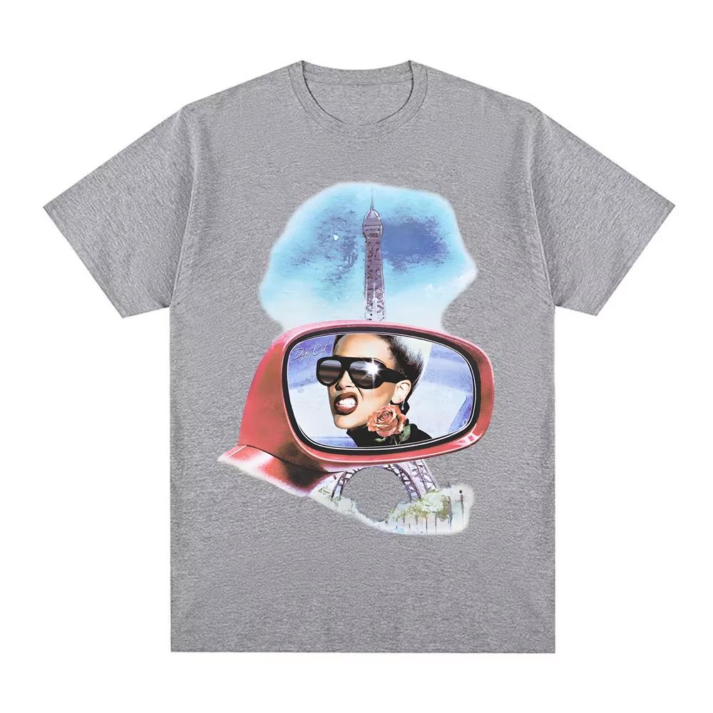 2026 VIE IN PARIS Tshirt Doja Cats New Summer Roundneck Highquality Fashionable Tshirt Trend Singer Camiseta Cat