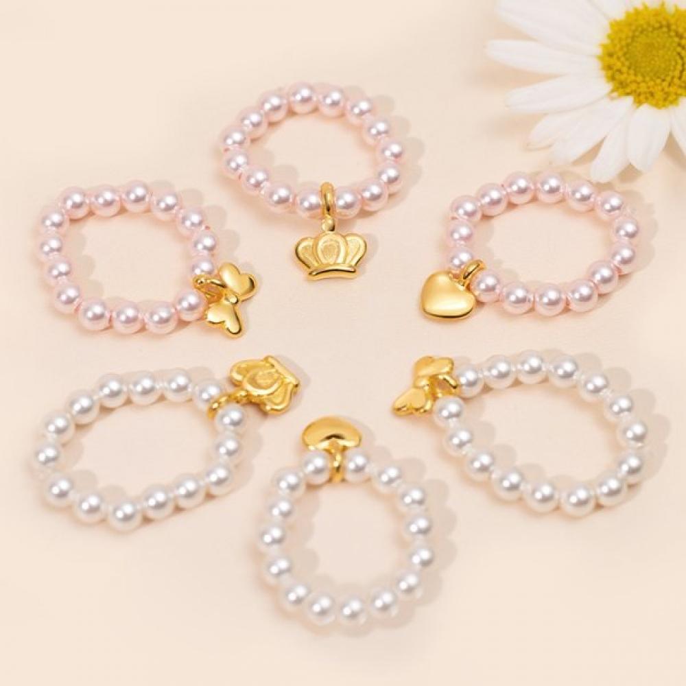 Porti 24k 0.5g Pearl Stone Ring 100 Days Ring
