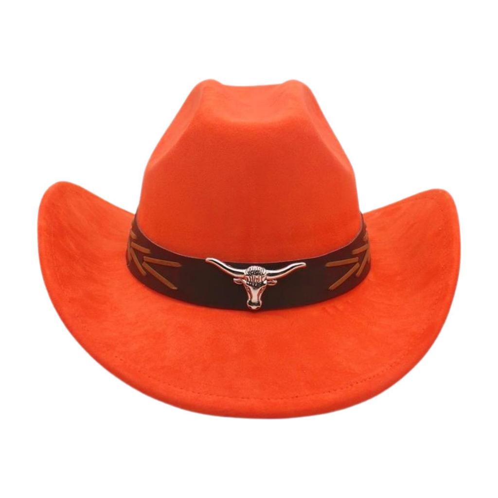 Western Cowboy Hat National Knight Jazz Hat Tibetan Warped Edge One-Word Top Hat Travel Cowboy Hat