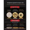 Authentic Pure Brass Five Emperors Coins Ornament with Red String - Shunzhi, Kangxi, Yongzheng, Qianlong, Jiaqing, Daoguang