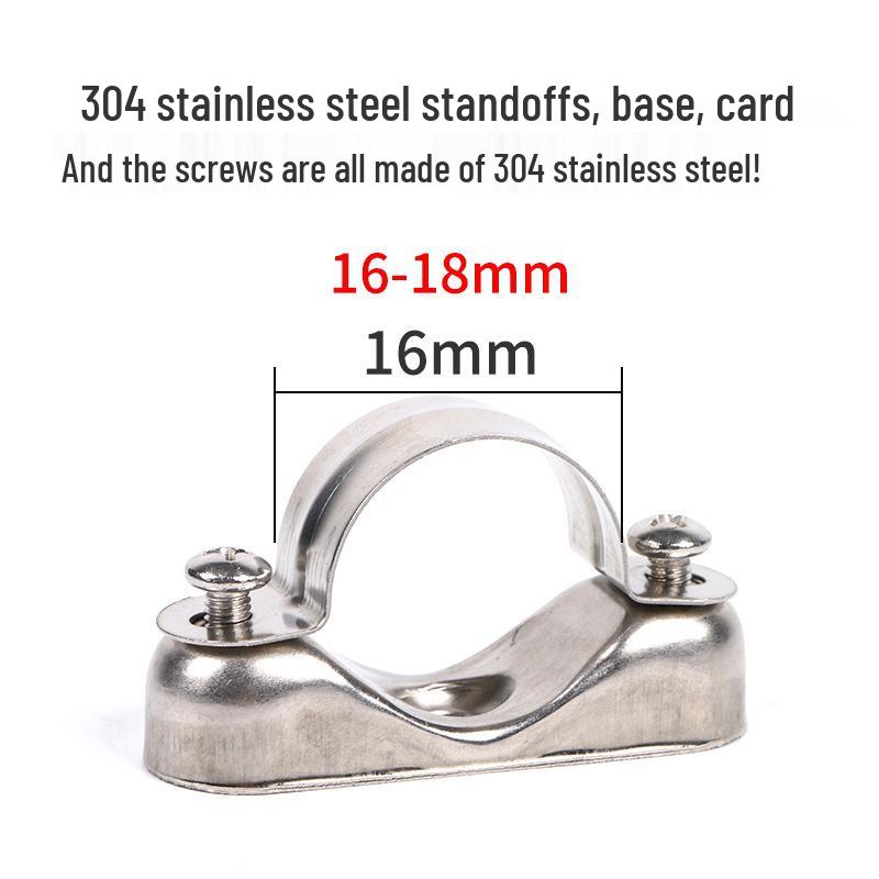 304 Stainless Steel Stand-Off Bracket & 316 Saddle Clamp