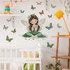 Fairy Butterfly Flower Fairy Bedroom Porch Wall Background Beautifying Wall Sticker