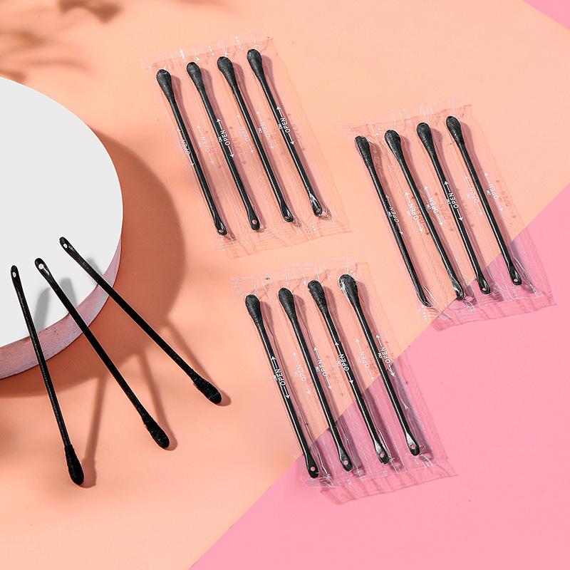 Disposable Acne Squeezing Cotton Swab Tool Blackhead Removal Scraping Stick Blackhead & Pimple Extractor Nose Shovel Cleaning