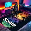Custom Name Personalized Card Game Print Carpet, Versatile Home Decor Rug, for Playroom, Apartment, Balcony, Entryway, Hallway Gift