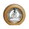 Retro Mechanical Clock, Metal Wall Clocks, Solid Wood Base, Copper Movement Decoration