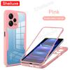 360 Full Body Front+Back Clear Case Shelluxe For Xiaomi Redmi Note 12 13 Pro Plus + Note12 Note13 5G Silicone Double Sided Cover