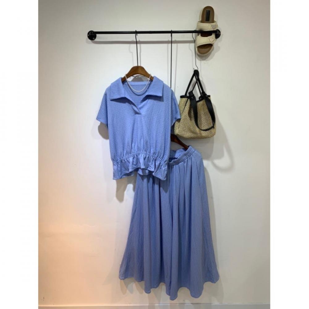 C S In The Room Women Mihy wrInkle Collar neCk bandIng Cap Sleeve blouSe 4Color