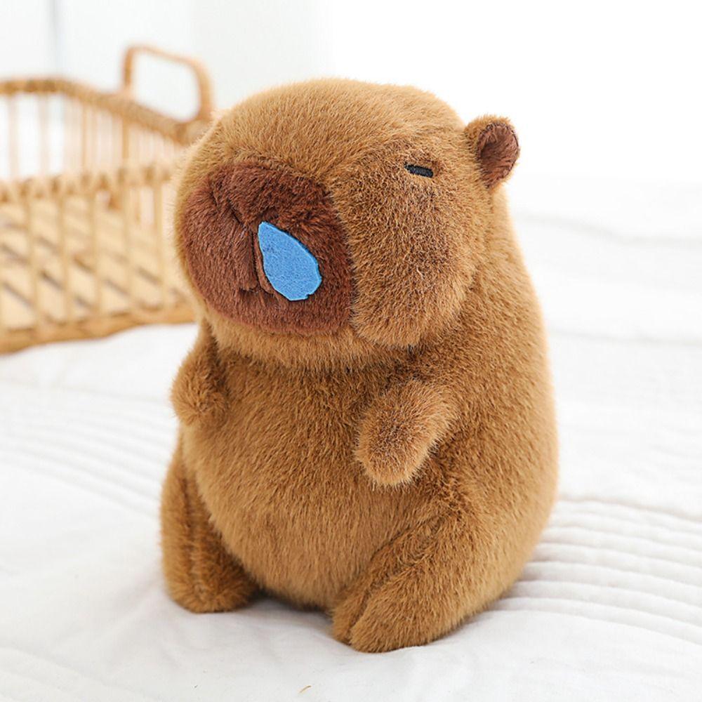 Soft Cartoon Capybara Cotton Doll Brown Capybara Stuffed Doll Plush Capybara Plush Toy  Birthday