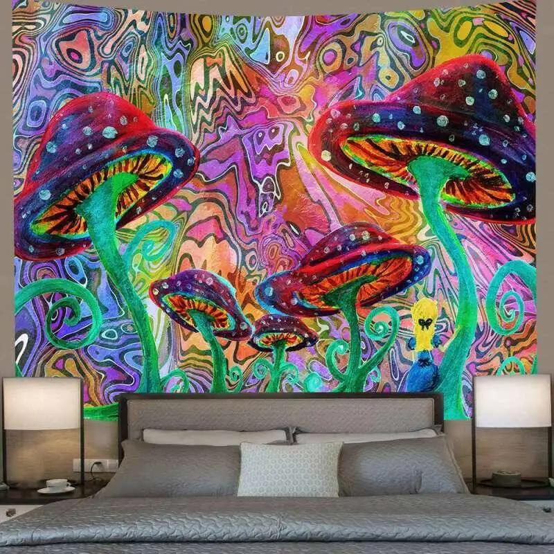 VIKAMA Interstellar Walk Tapestry Dreamy CosmicStyle Decorative Backdrop For Bedroom Headboards Room Decoration