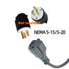 J1772 To Nema 5-15/5-20 Discharger Discharger Connector Adapter Electric Vehicle Connector Adapter