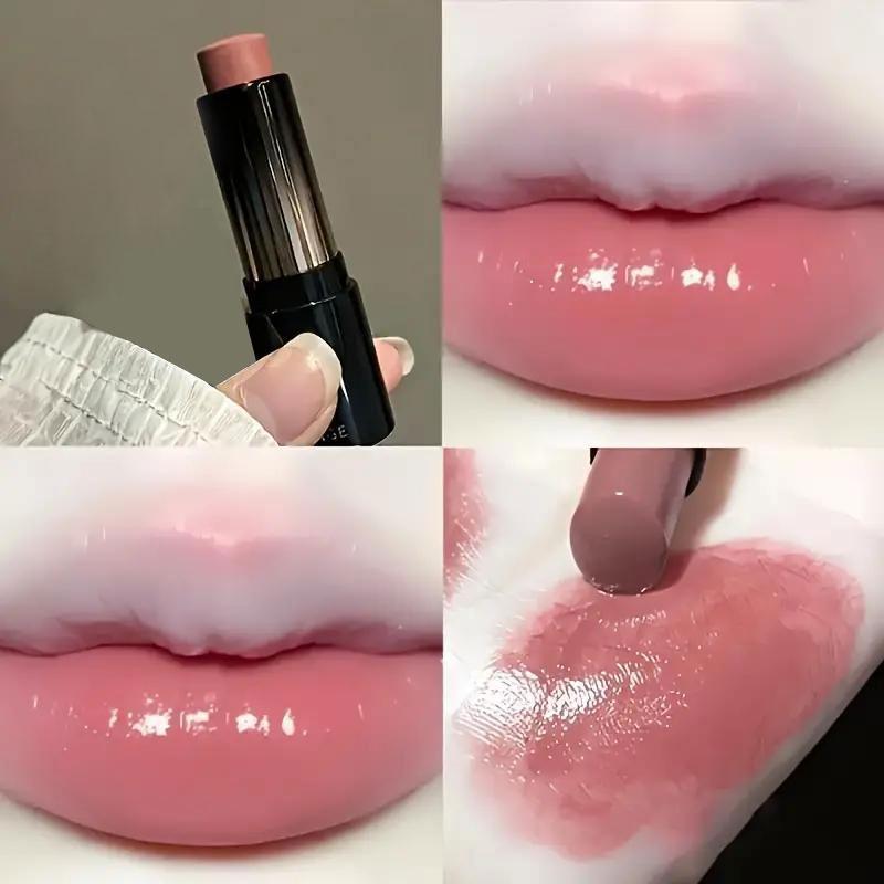 1 szt., błyszcząca satynowa szminka, trwała i gładka, błyszczyk do ust o wysokim połysku, nawilżający, idealny do codziennego noszenia i jako prezent na Dzień Matki