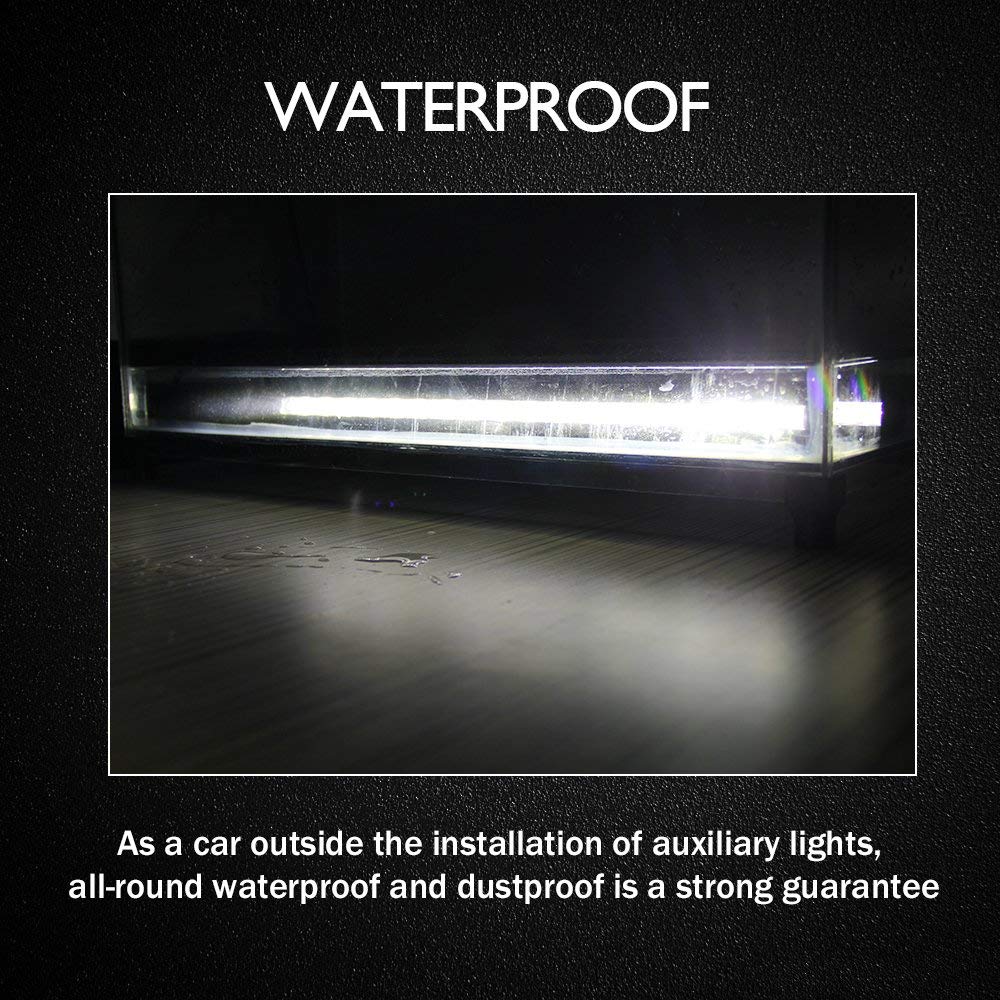2Pcs 8'' 120W Aluminum 6D Spot Beam Slim LED Work Light Bar Single Row Car SUV Off road Lamps New