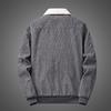 Spring and Autumn Winter Clothes Fleece Thickened Cotton-padded Clothes Men Middle-aged Loose Casual Tooling Multi-pocket Jacket Men