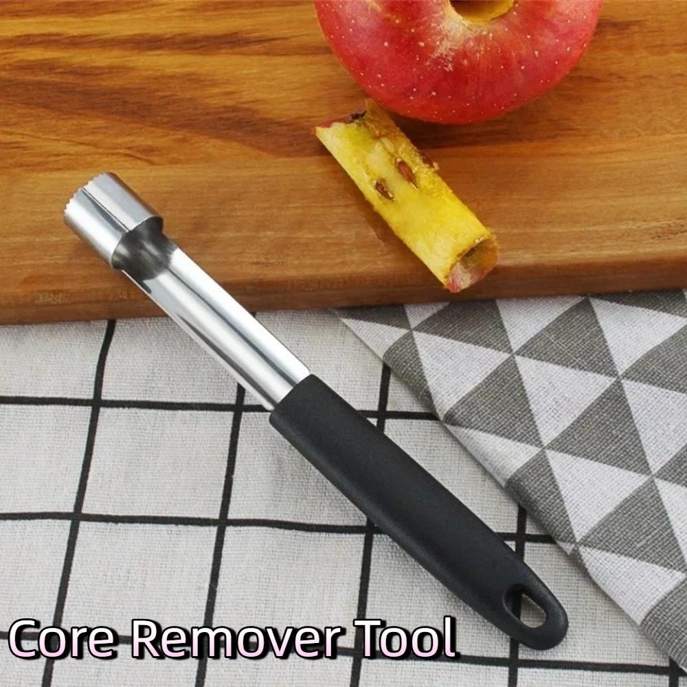2pcs Stainless Steel Fruit Corer Plastic Handle Core Remover Tool Fruit Core Remover  Kitchen