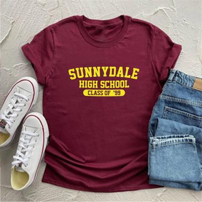 Sunnydale High School Class of '99 T Shirt Buffy The Vampire Slayer Shirt Sunnydale Tee Unisex Short Sleeve Tops