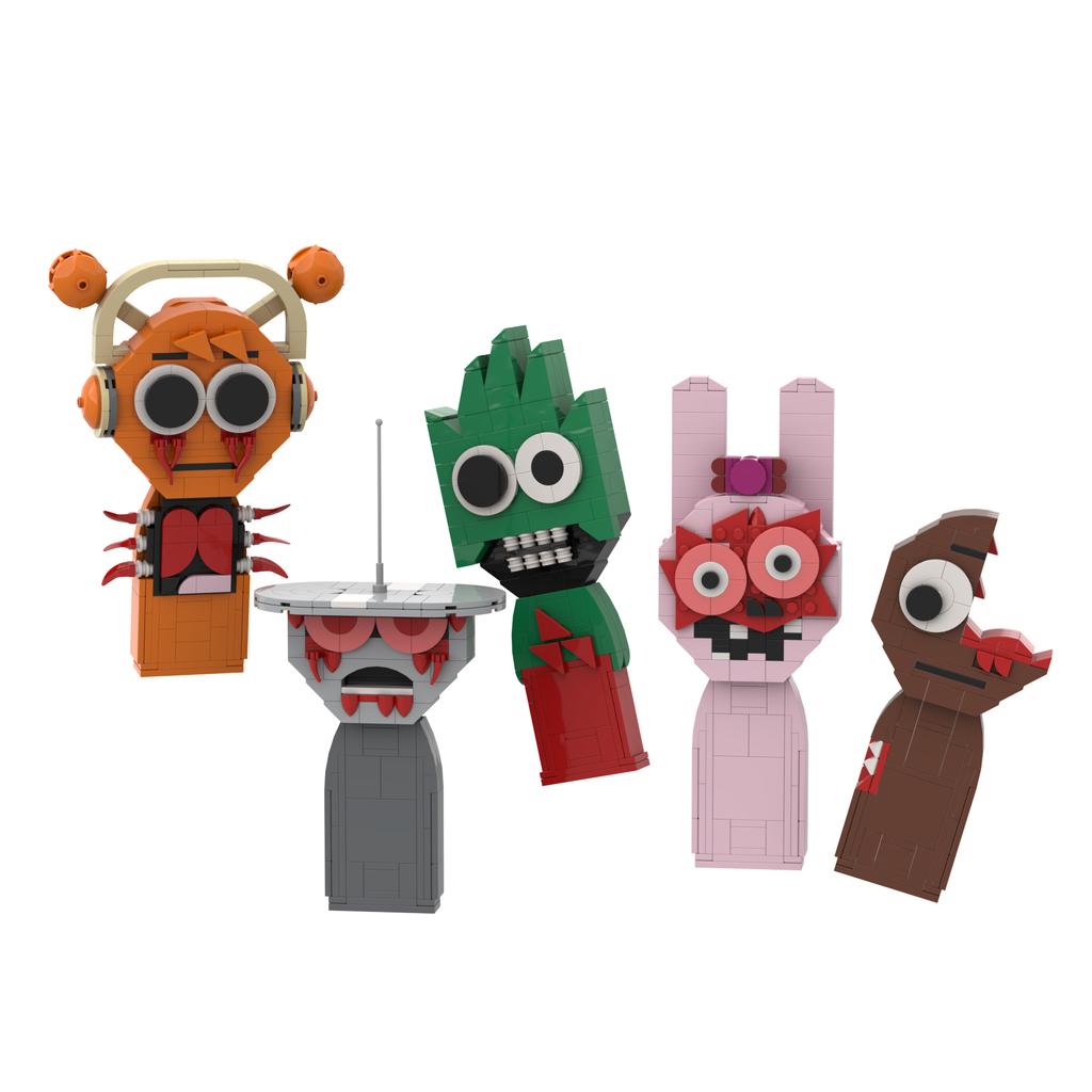 Set di blocchi da costruzione Sprunki Oren,Raddy,Clukr,Fun Bot,Vineria,Grigio,Brud,Garnold OWAKCX,Cielo,Sig.. Giocattoli Modello Sole Regali per Bambini