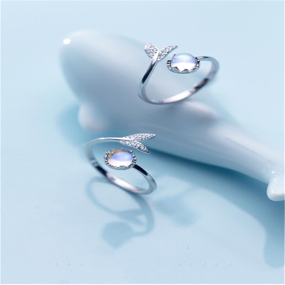 Mermaid Foam Cool Wind Super Fairy Opening Ring Mermaid Ji Fishtail Mermaid Tears Female Sen Is A Lady Gift