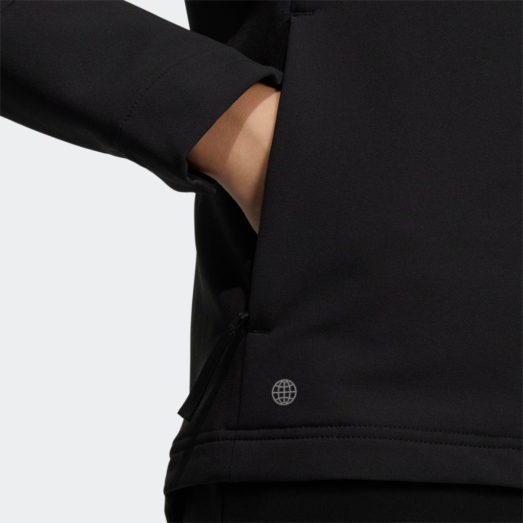 Adidas Sports Hooded Jacket Women Jackets Black IC7986