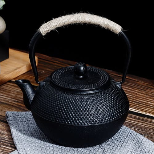 Fanaticalpurchasejp Iron Kettle, Nanbu Ironware, Induction Compatible, Can Be Used On a Direct Heat, Iron Tea Ceremony Utensil, Iron Supplement, Tradi