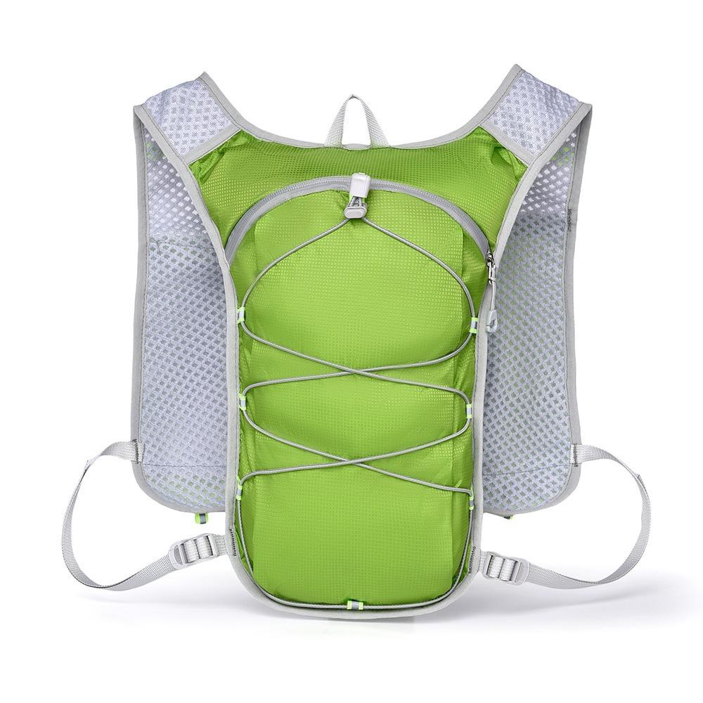 Reflective Running Vest Breathable Running Bag Running Water Bottle Storage Vest  for Outdoors