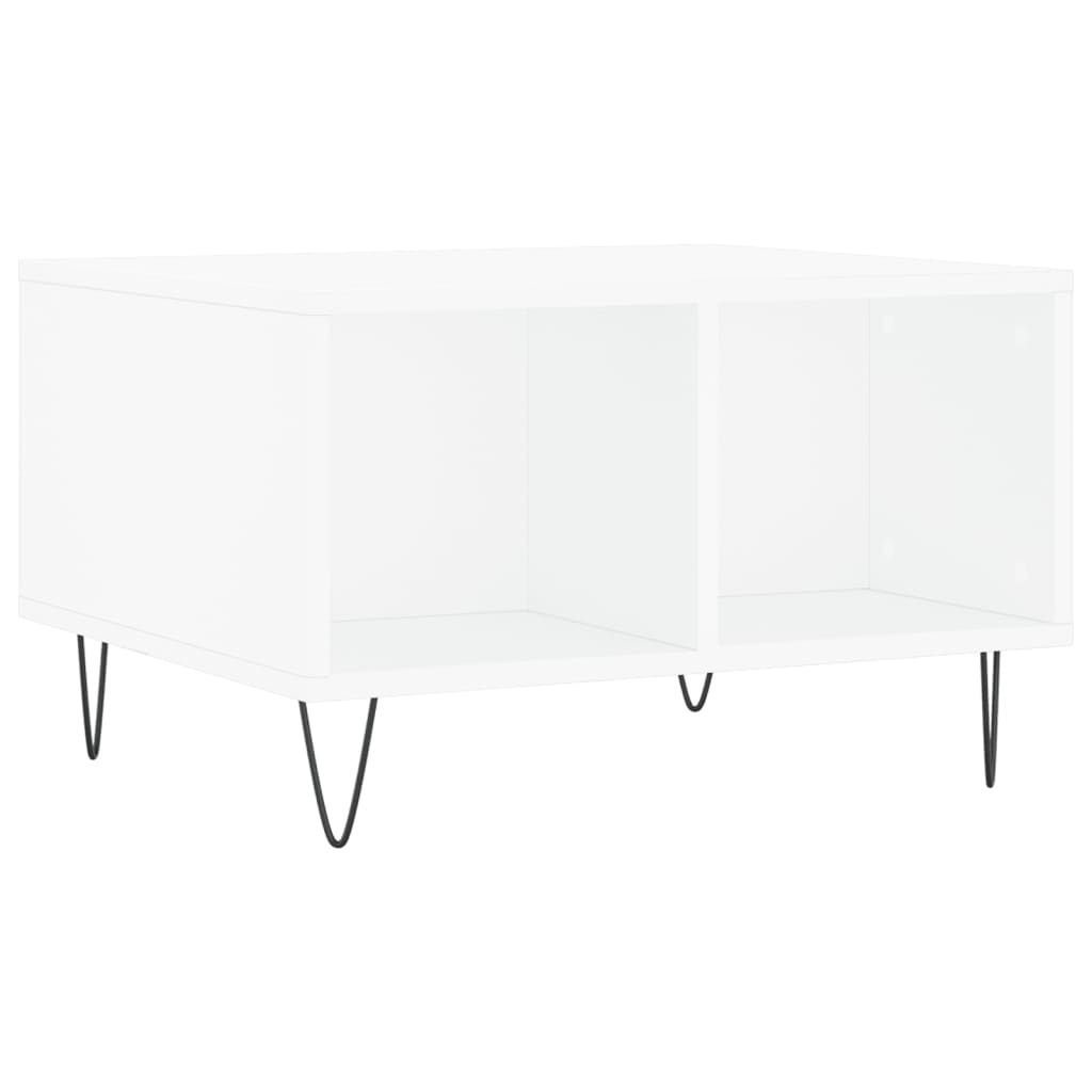 Coffee Table White 60x50x36.5 cm Particleboard