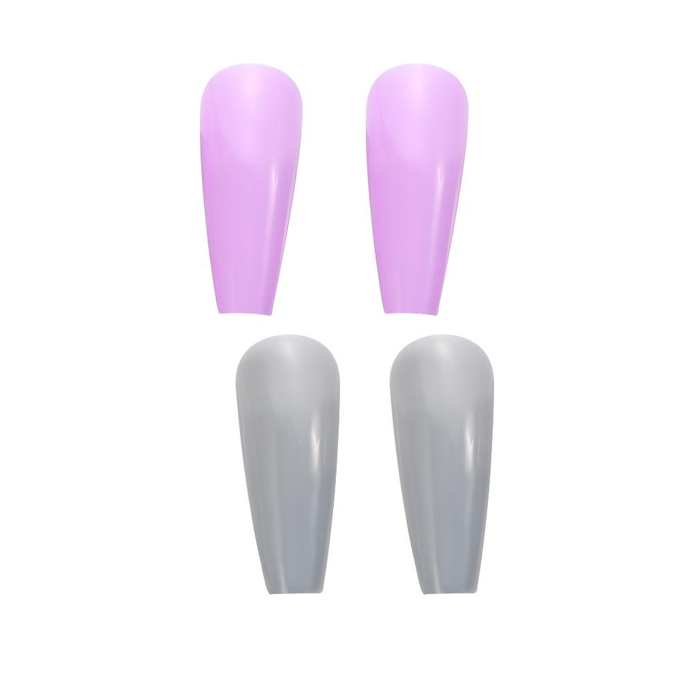 Long Ballerina Full Cover Acrylic Candy Color False Nail Tips Nail Extensions Fake Nails Manicure