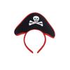 Pirate Hair Hoop Hat EyePatch Kerchief Set for Halloween, Ship themed Parties