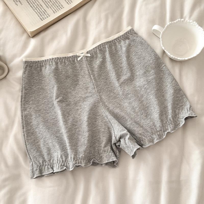 Ladies' Spring-Autumn New Model Pure Cotton Anti Glaring 10A Anti Bacterial Flat Angle Safe Underwear