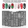 Nails Stamp Templates Christmas Series Nails Art Stamping Plates Snowflake Nails Plates Manicuring Print Stencils
